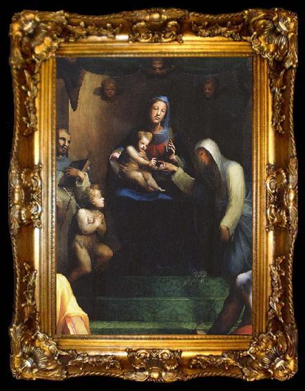 framed  Domenico Beccafumi The Mystic Marriage of St.Catherine, ta009-2